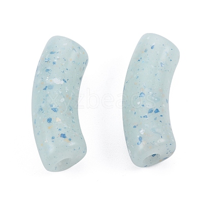 Marbled Stone Style Opaque Acrylic Beads OACR-G009-04B-1