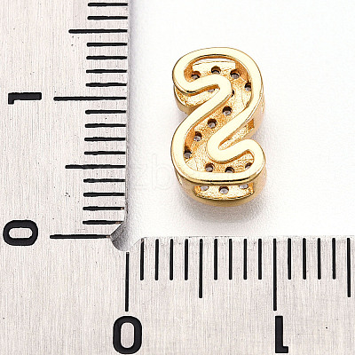 Brass Micro Pave Cubic Zirconia Charms KK-N254-217G-S-1