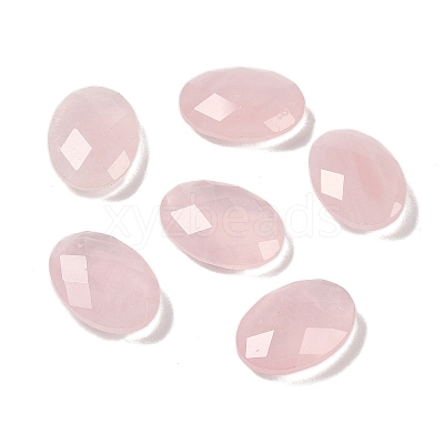 Natural Rose Quartz Cabochons G-O175-15A-02-1