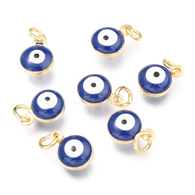 Brass Enamel Beads LS-X-KK-B024-02G-E-1