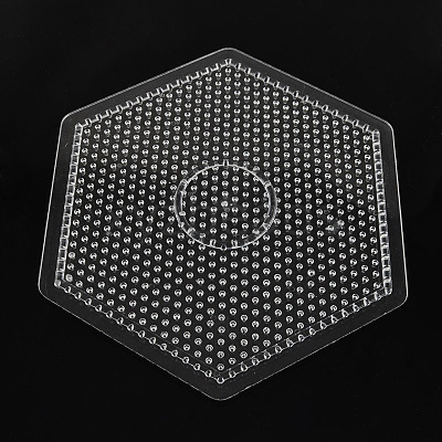 Hexagon ABC Pegboards used for 5x5mm DIY Fuse Beads X-DIY-S002-24-1