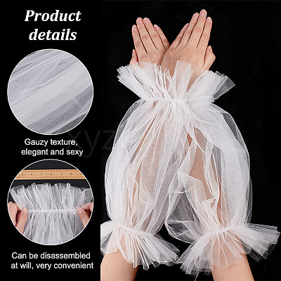 Polyester Detachable Puff Sleeves AJEW-WH0083-26-1