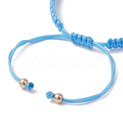 Polyester Braided Bead Bracelet Making AJEW-JB01250-05-1