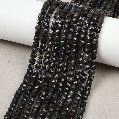 Natural Iolite Beads Strands G-B171-A03-4x4mm-1