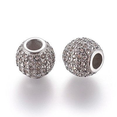 304 Stainless Steel European Beads STAS-P237-36P-1