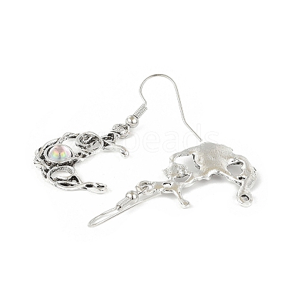 Alloy Resin Dangle Earrings EJEW-JE06370-02-1