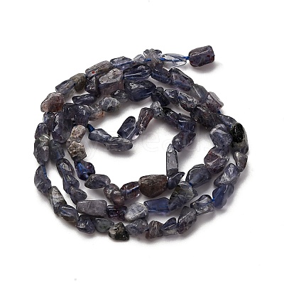 Natural Iolite/Cordierite/Dichroite Beads Strands G-I389-A34-01B-1