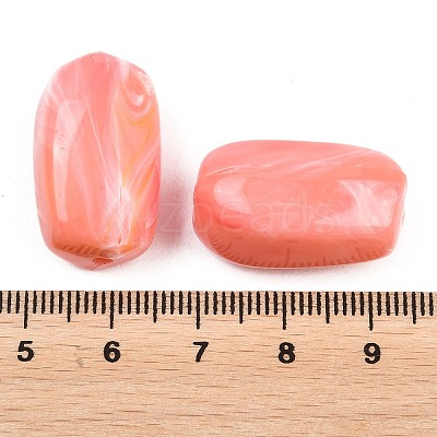 Opaque Acrylic Imitation Gemstone Beads OACR-G064-04A-1