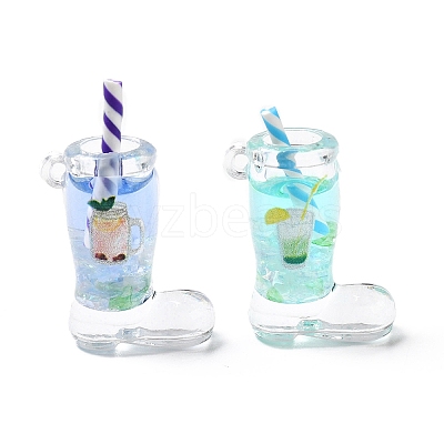 Transparent Acrylic Pendants OACR-M005-01-1