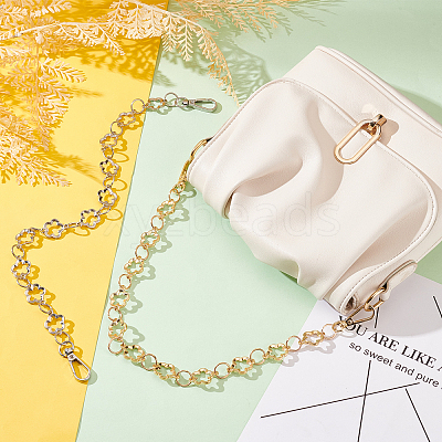 2Pcs 2 Colors Zinc Alloy Links Bag Straps FIND-WR0004-04-1