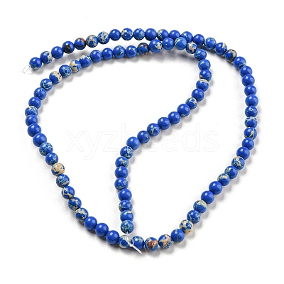 Synthetic Imperial Jasper Dyed Beads Strands G-D077-A01-02A-1