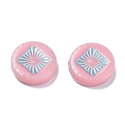 Opaque Acrylic Beads OACR-G016-07J-1