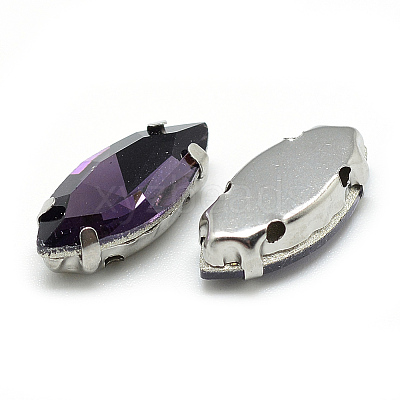 Sew on Rhinestone RGLA-T034-7x15mm-17-1