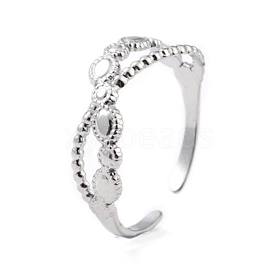 Tarnish Resistant 304 Stainless Steel Finger Rings RJEW-L102-43P-1
