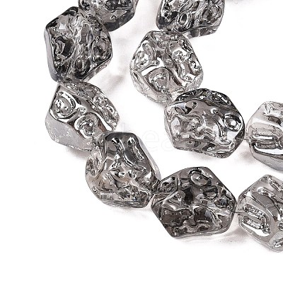 Electroplate Glass Beads Strands EGLA-N012-08W-1