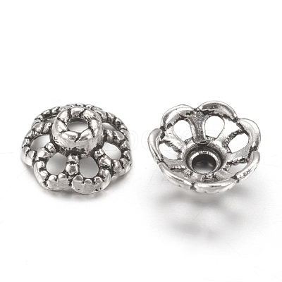 Tibetan Style Alloy Fancy Bead Caps X-LF0761Y-NF-1