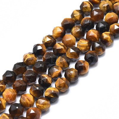 Natural Tiger Eye Beads Strands G-F715-011-1