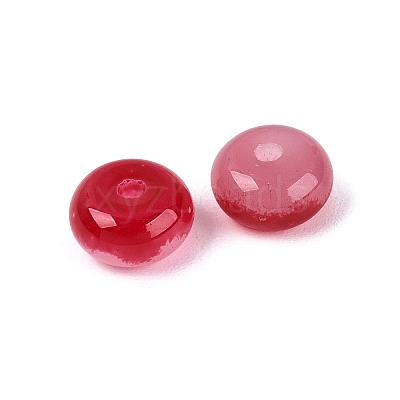 Baking Paint Imitation Jade Glass Beads GL-N006-01B-02-1