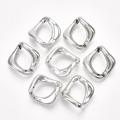 UV Plating ABS Plastic Linking Rings LS-X-CCB-S162-01B-04-1