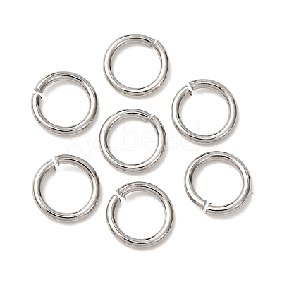 Tarnish Resistant 304 Stainless Steel Open Jump Rings STAS-N015-10-7x1mm-1