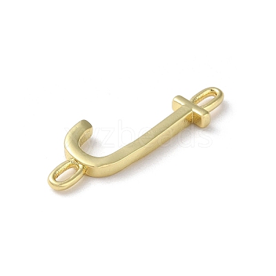 Rack Plating Brass Connector Charms KK-P245-07G-J-1