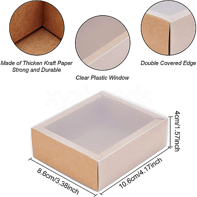 Kraft Paper Jewelry Boxes LS-CON-WH0068-65E-1