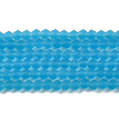 Imitate Austrian Crystal Frosted Glass Beads Strands LS-EGLA-A039-T6mm-MD19-1