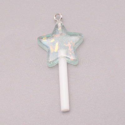 Resin Pendants RESI-WH0025-11A-1