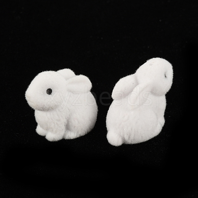Flocky Plastic Beads X-KY-Q056-022E-1