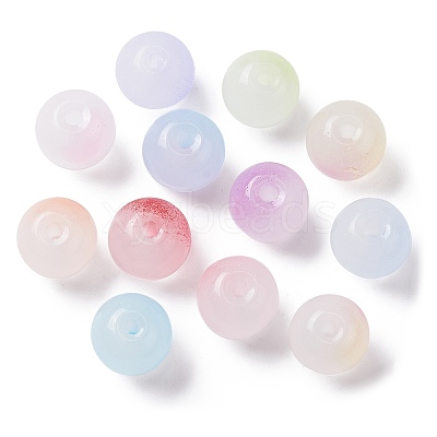 264Pcs 12 Colors Two Tone Glass Beads GLAA-CJ0002-32-1