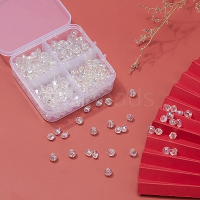 4 Style Electroplate Glass Beads EGLA-YW0001-35-1