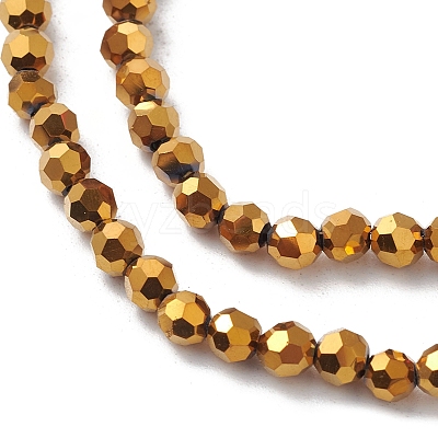 Electroplate Glass Beads Strands EGLA-K015-10D-1
