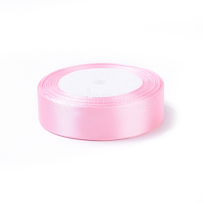 Breast Cancer Pink Awareness Ribbon Making Materials Light Pink Satin Ribbon Wedding Sewing DIY X-RC25mmY004-1