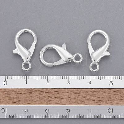 Zinc Alloy Lobster Claw Clasps X-E107-S-1