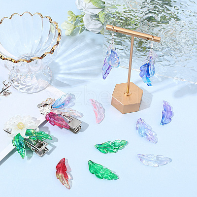 120Pcs 8 Colors Plastic Pendants FIND-SC0020-73-1