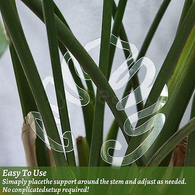 Leaf Shape Acrylic Plant Growth Fixator DIY-WH0430-933B-1