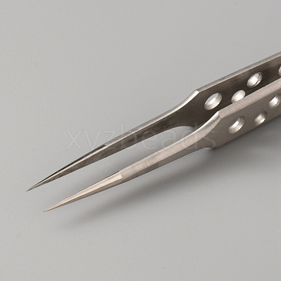 Stainless Steel Fine Ponited Tweezers TOOL-WH0125-50-1