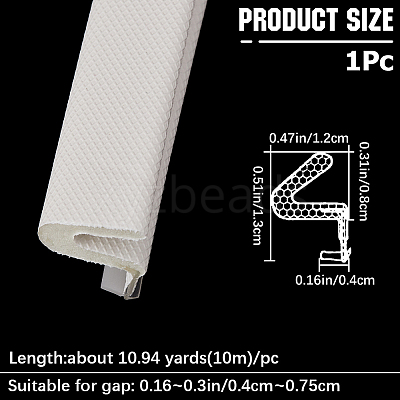 PU Plastic Sealing Strip AJEW-WH0515-54A-01-1