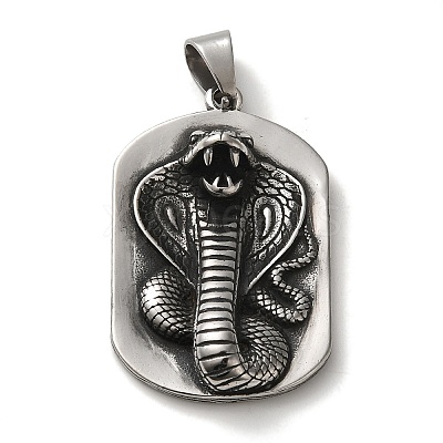 316L Surgical Stainless Steel Big Pendants STAS-H194-02AS-02-1