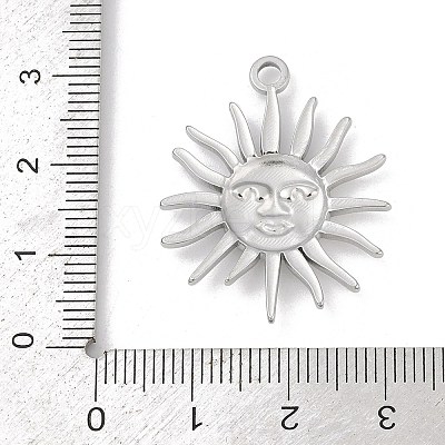 304 Stainless Steel Pendants STAS-D366-01H-P-1