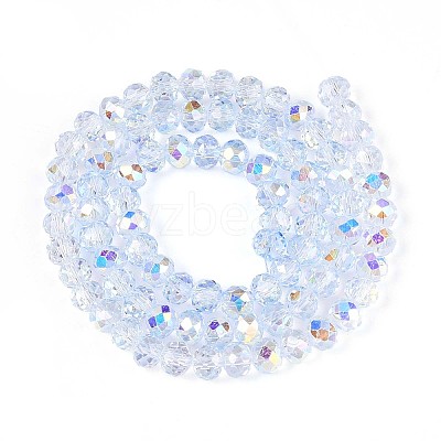 Transparent Glass Beads Strands X-EGLA-N016-6mm-02-1