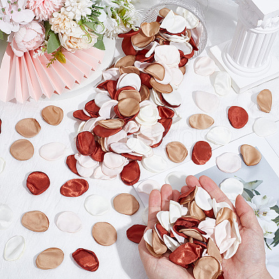 300Pcs Polyester Artificial Rose Flower Petals FIND-CN0002-43B-1