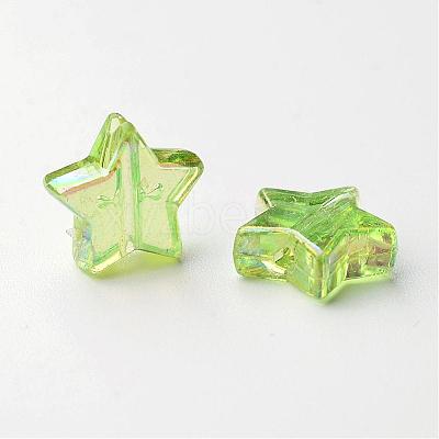 Eco-Friendly Transparent Acrylic Beads PL556M-1