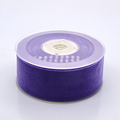 Polyester Velvet Ribbon for Gift Packing and Festival Decoration SRIB-M001-38mm-465-1