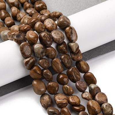 Natural Picture Jasper Beads Strands LS-G-G146-A01-01-1