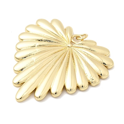 Heart Charms Brass Pendants KK-H529-62B-G-1