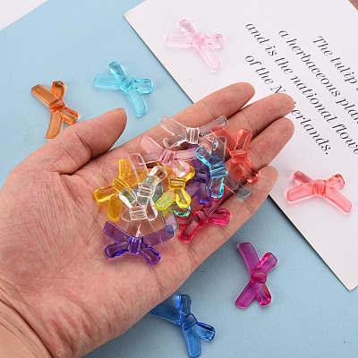 Transparent Acrylic Beads X-TACR-S154-55B-1