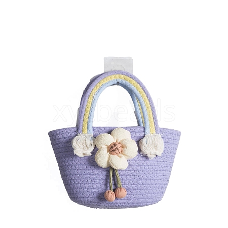 Woven Cotton Shoulder Bags PW-WG88835-05-1