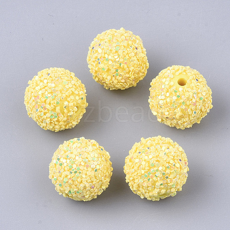 Acrylic Beads SACR-T345-01B-20-1