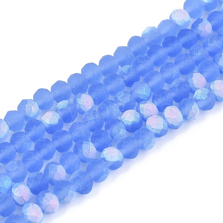 Transparent Glass Beads Strands EGLA-A044-T4mm-MB14-1